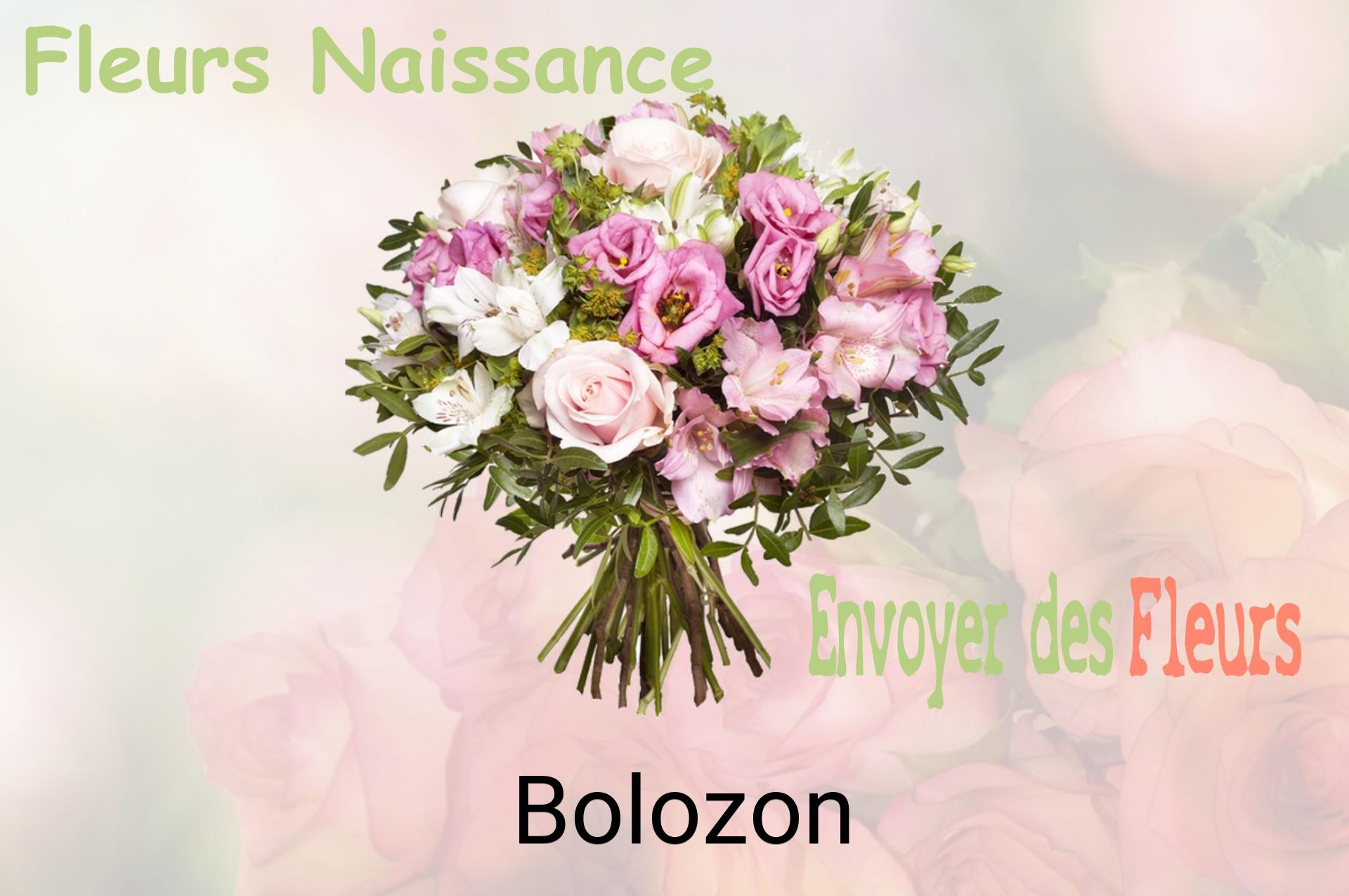 Bouquet de fleurs de naissance livré à Bolozon