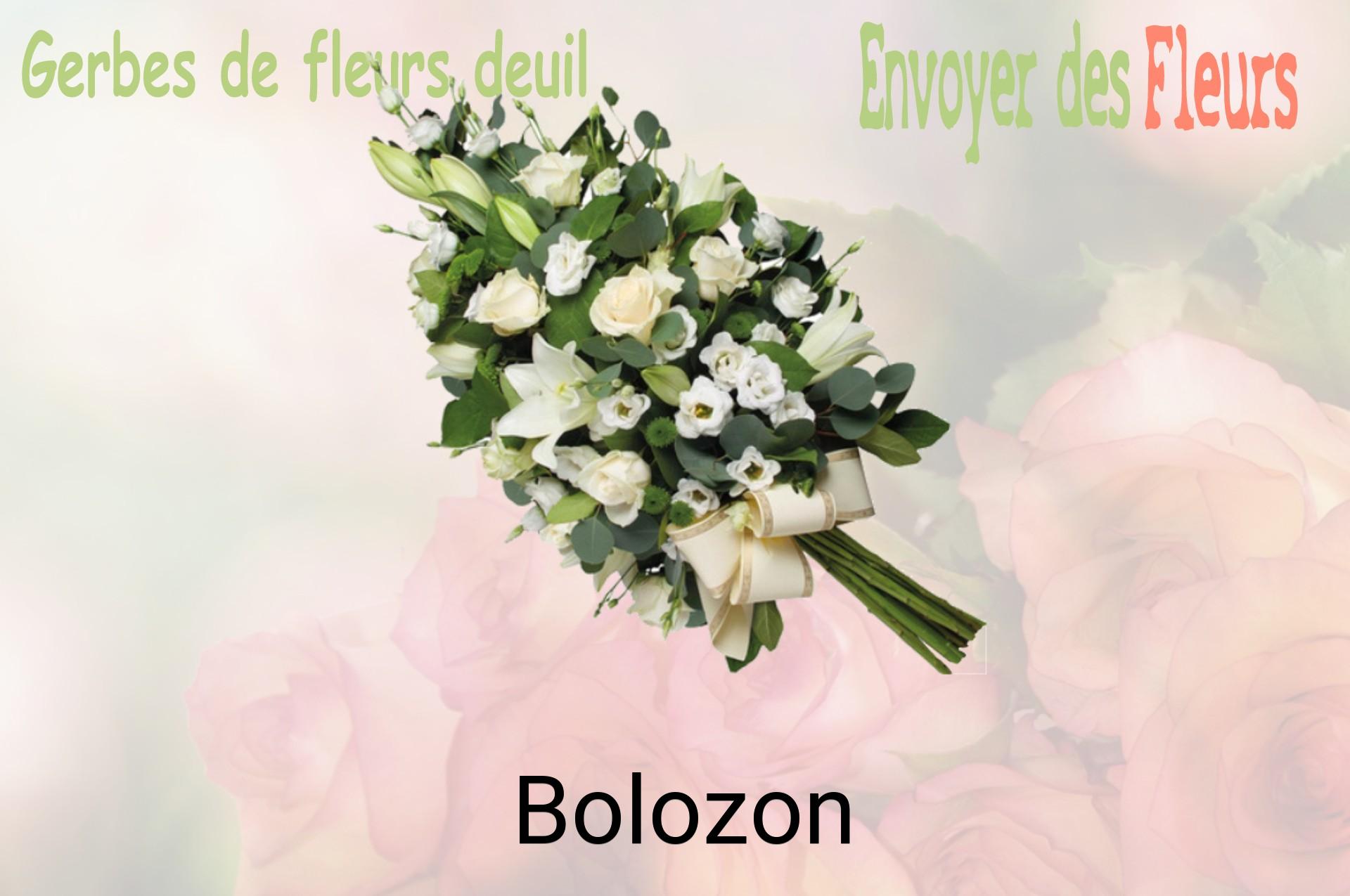 Gerbe de fleurs de deuil livrée à Bolozon